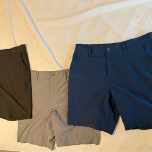 Set of three Men's Casual Board Shorts - Black, Gray, and Blue